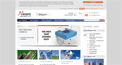 Desktop Screenshot of nexans.be