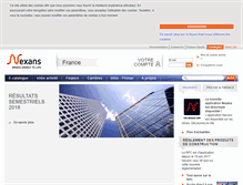 Tablet Screenshot of nexans.fr