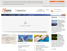 Tablet Screenshot of nexans.ae