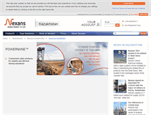 Tablet Screenshot of nexans.kz