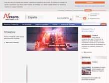 Tablet Screenshot of nexans.es