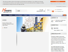 Tablet Screenshot of nexans.us