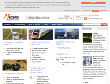 Tablet Screenshot of nexans.co.za