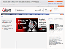 Tablet Screenshot of nexans.nl