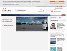Tablet Screenshot of nexans.de